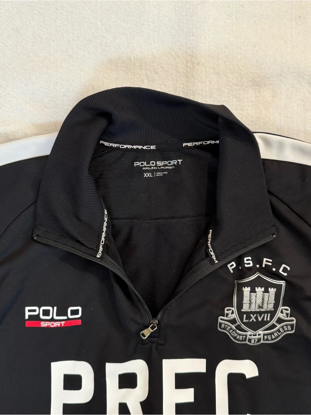 Ralph Lauren Polo Sport Performance Rugby 1/4 Zip Men’s XXL Crest Logo Pullover